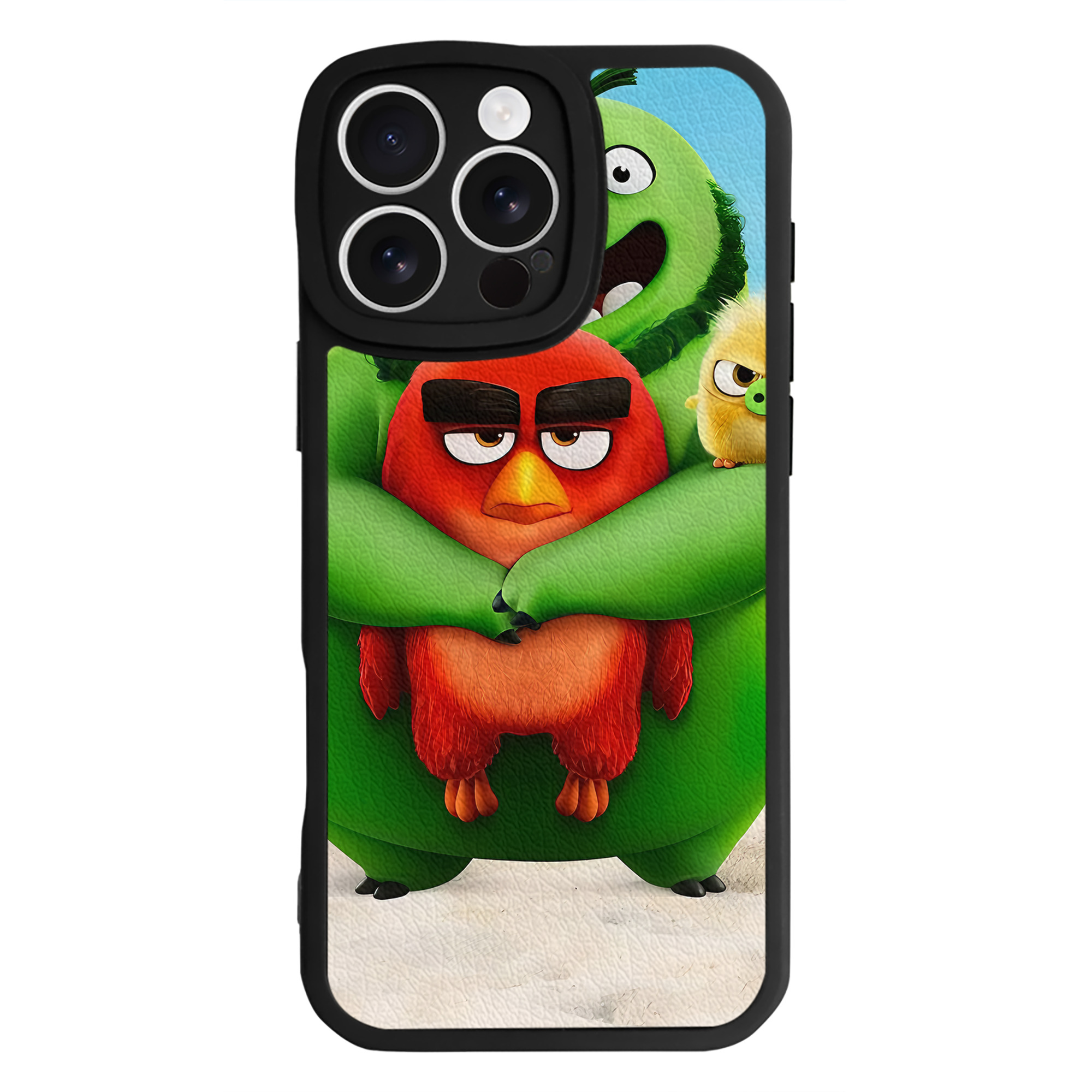 （画像用） Angry Birds アングリーバード 【iPhone 16シリーズ対応】シリコンスマホケース（レザー調） 材質：シリコン